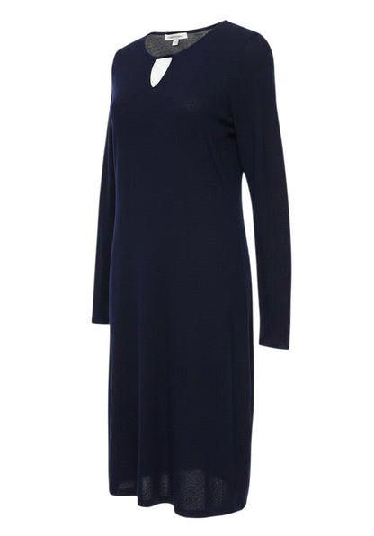 Fenn Wright Manson Women Blue Wool Knit Jumper Dress Size S