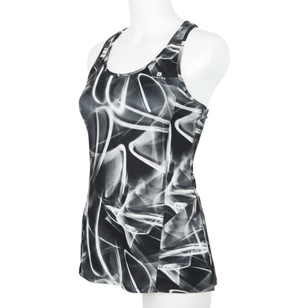 Domyos Womens Grey Geometric  Basic Tank Size M
