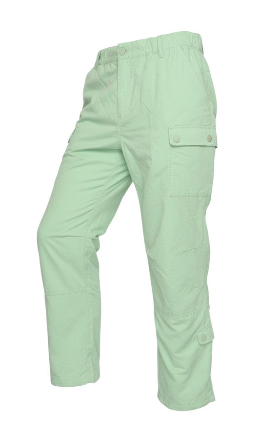 M&S Women’s Green UK 16 Convertible Cargo Trousers Elastic Waist