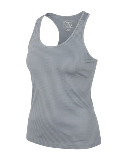 WorkOut Womens Grey Polyamide Blend Basic T-Shirt Size M Round Neck
