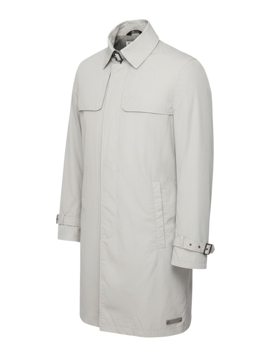 Fullcircle Women Ivory XL Hooded Nylon Rain Coat Jacket