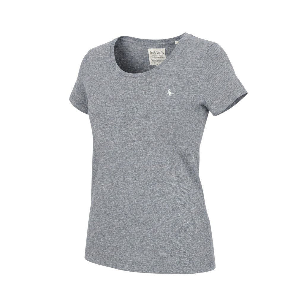 Womens UK Size 6 Jack Wills Grey Gym & Training T-Shirt