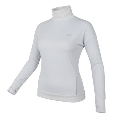 Kalenji Women Grey Long Sleeve Roll Neck Running Top Size 12
