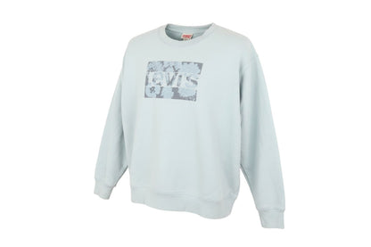 Levi's Women's Blue XL Pullover Sweatshirt with Floral Logo