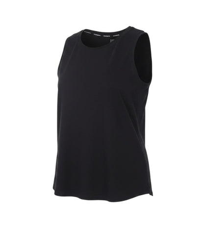 Prewornwholesale Marks and Spencer black cotton blend sleeveless tank top with a crew neckline