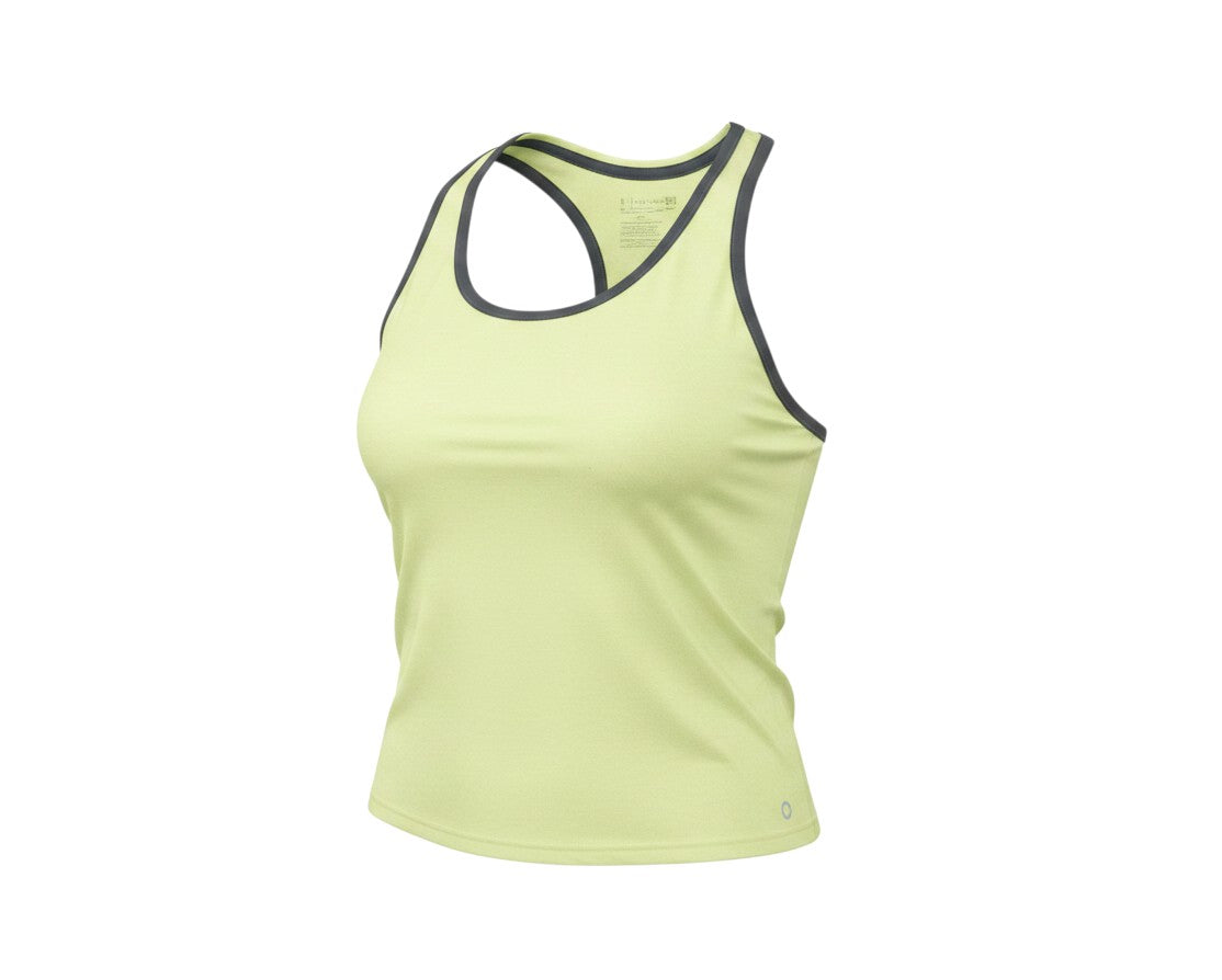 Prewornwholesale Marks and Spencer light yellow racerback tank top in a breathable polyester blend for activewear.