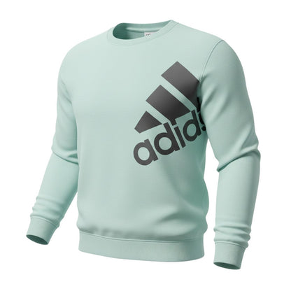 Adidas Womens Mint Green Long Sleeve Crew Neck Sweatshirt Size M