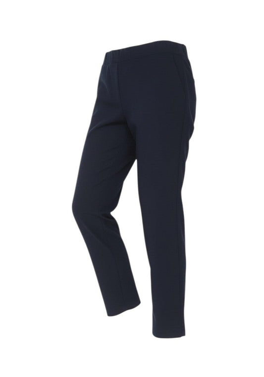 Marks & Spencer Women's Navy UK 12 Short Tapered Dress Trousers