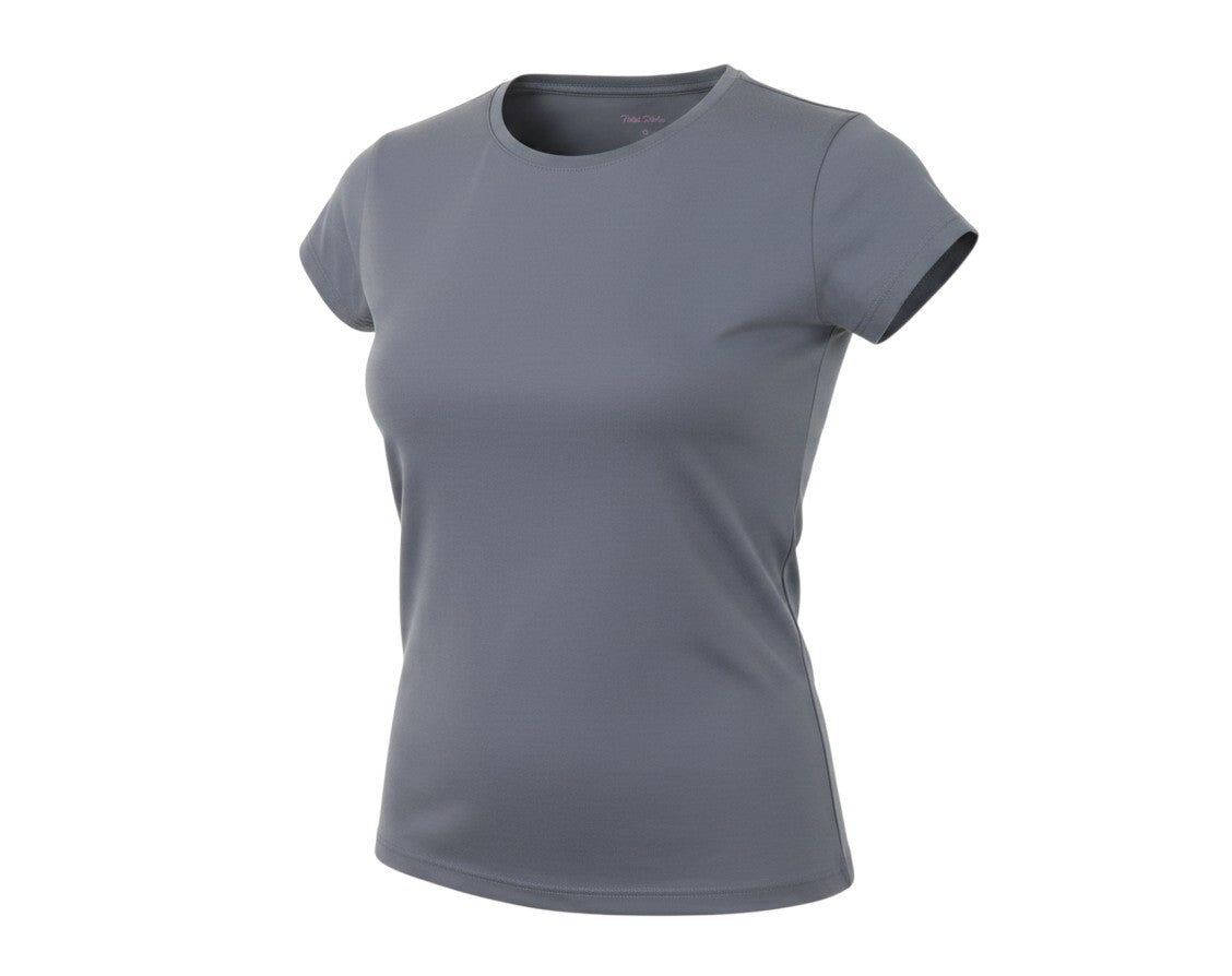 Prewornwholesale Peter Storm women's grey short-sleeve crew neck polyester activewear t-shirt