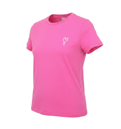 Divided by H&M Womens Pink  100% Cotton Cropped Polo Size XS Crew Neck