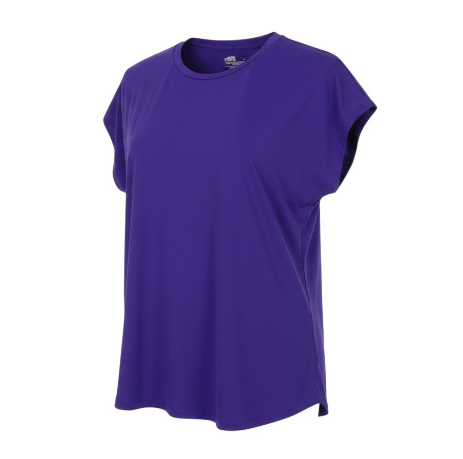 Additional view of Dunnes Women Purple Activewear T-Shirt, size S, Lightweight Stretch Top