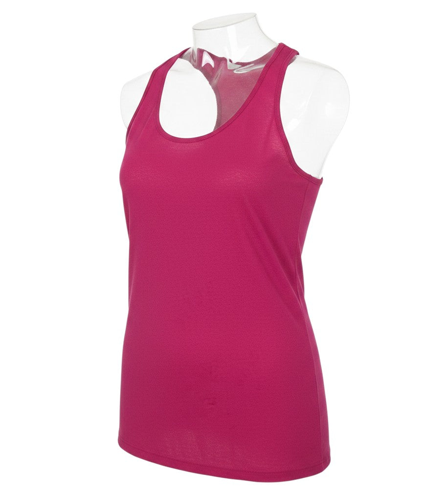 Additional view of NEXT women’s purple polyester basic tank, size UK 10, round neck pullover