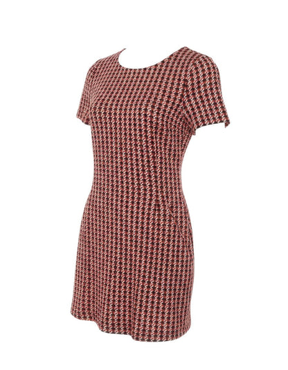 Additional view of Dorothy Perkins Women Red Houndstooth UK 10 Shift Dress