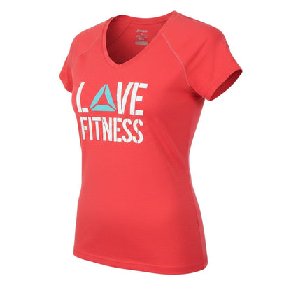 Womens UK Size M Reebok Red  T-Shirt