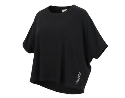 Prewornwholesale River Island black polyester jersey round neck pullover t-shirt with short sleeves