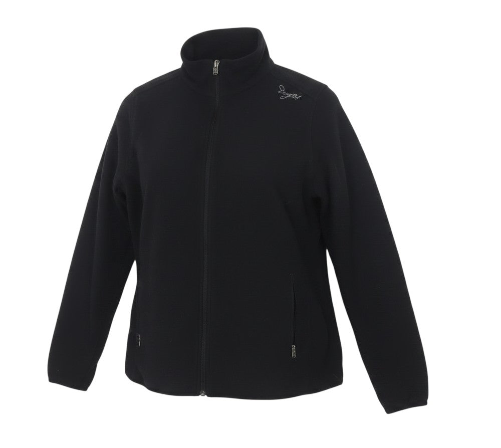 TOG24 Women's Black Fleece Jacket Size 16 Full Zip Outdoor Wear